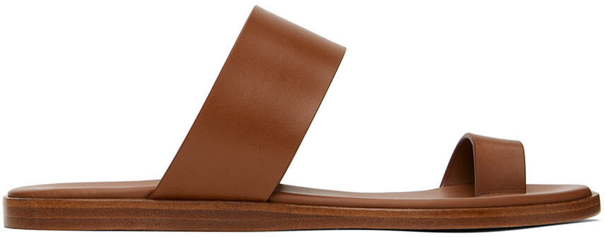 

Светло-коричневые минималистские сандалии Common Projects