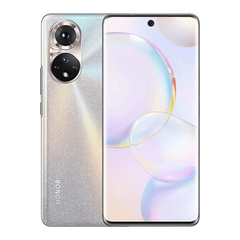 

Смартфон Honor 50 8/256 ГБ, мерцающий кристалл, Серебристый