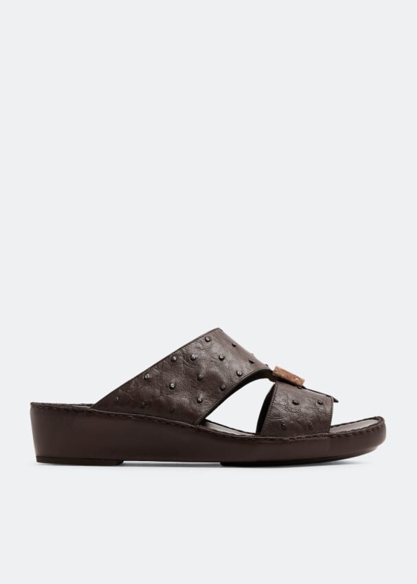 

Сандалии PRIVATE COLLECTION Cerchio Ostrich sandals, коричневый