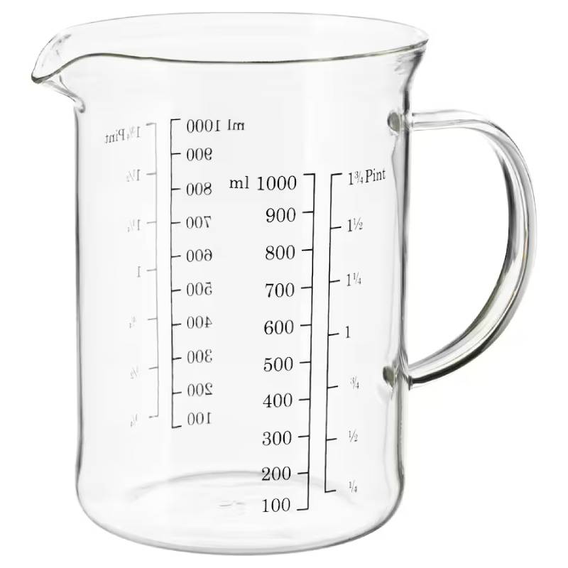 Мерный кувшин IKEA VARDAGEN Measuring Jug 1,0 л. - фото