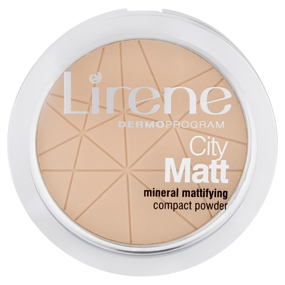 

Lirene City Matt Mineral Mattifying Compact Powder минеральная матирующая пудра 01 Прозрачная 9г