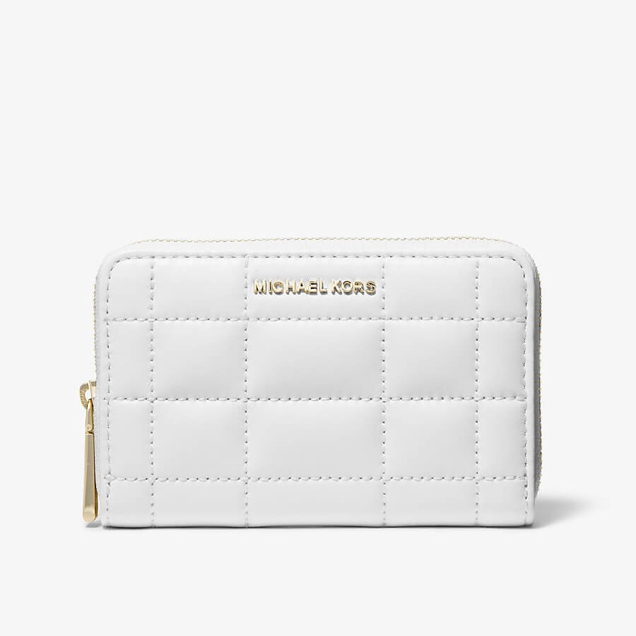 Кошелек Michael Michael Kors Small Quilted Leather, белый