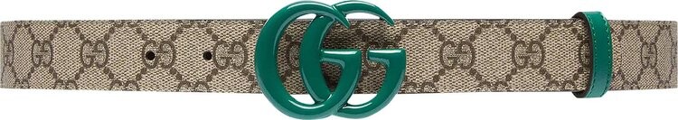 

Ремень Gucci GG Marmont Thin Belt Monogram/Green