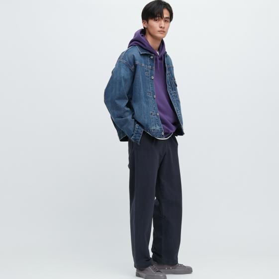 

Брюки мужские Washed Jersey Ankle, тёмно-синий