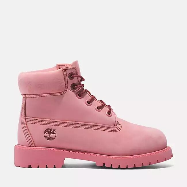 

Ботинки детские Timberland Premium 6-Inch Lace-Up Waterproof, розовый