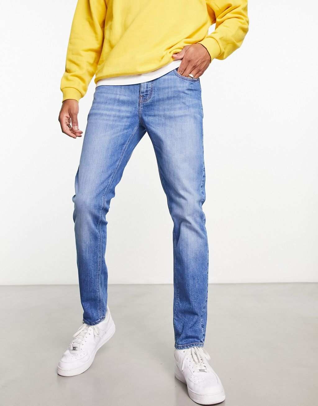 

Голубые джинсы скинни ASOS DESIGN