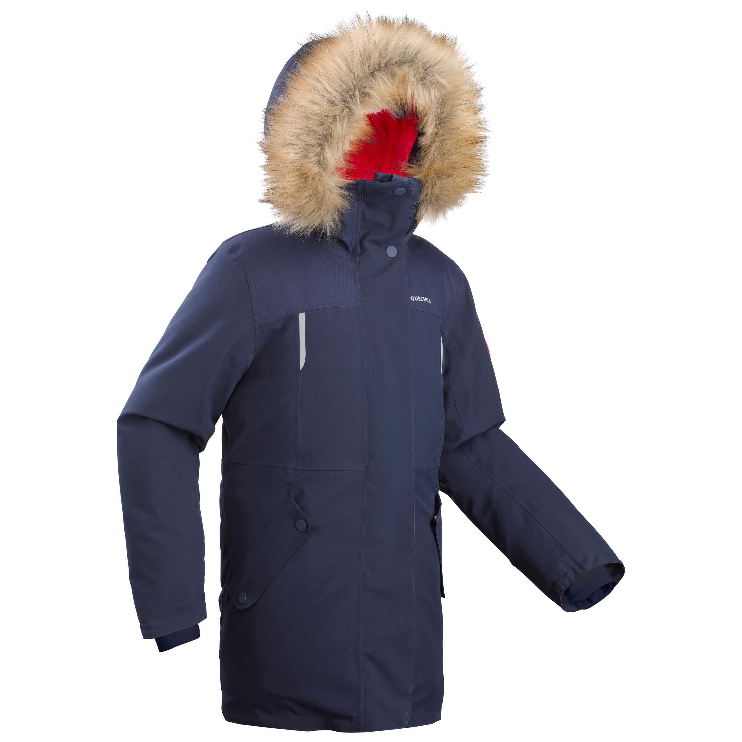Куртка-парка Quechua SH500 теплая непромокаемая походная детская, синий куртка h
