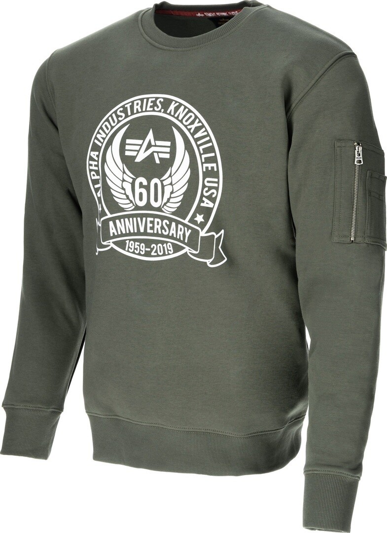 

Свитер Alpha Industries Anniversary, оливковый, Зеленый