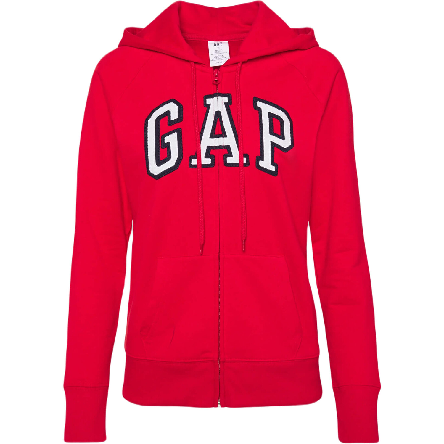 

Толстовка на молнии GAP, красный/белый