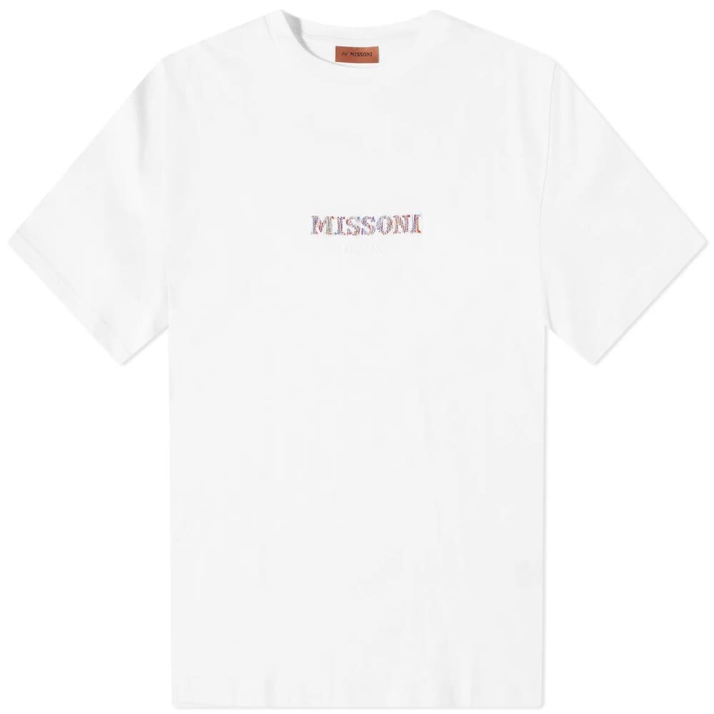 

Футболка Missoni Embroidered Centre Logo Tee, Белый