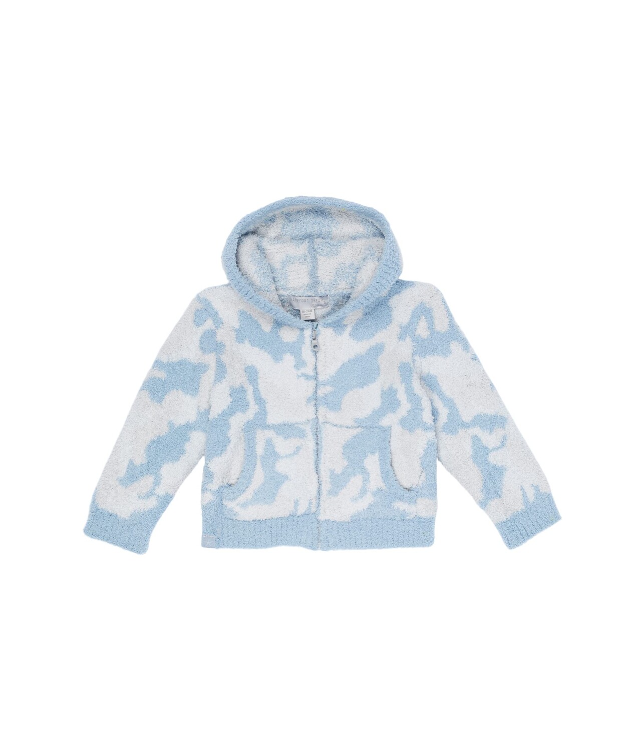 

Худи Barefoot Dreams Kids, CozyChic Baby Camo Zip-Up Hoodie