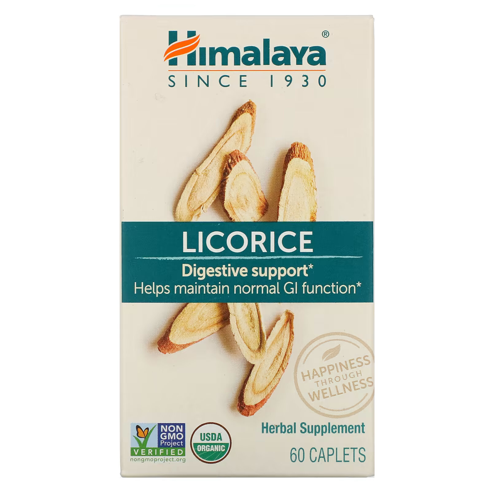 цена Himalaya, Licorice, органическая поддержка пищеварения, 60 капсул
