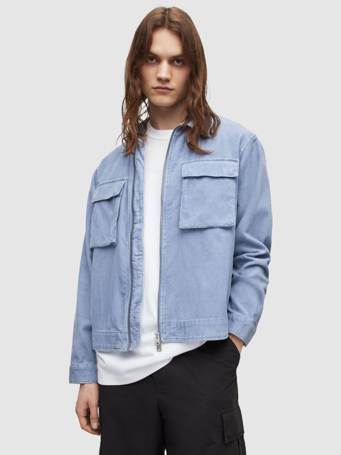 

Куртка AllSaints Clifton, облачно-синий