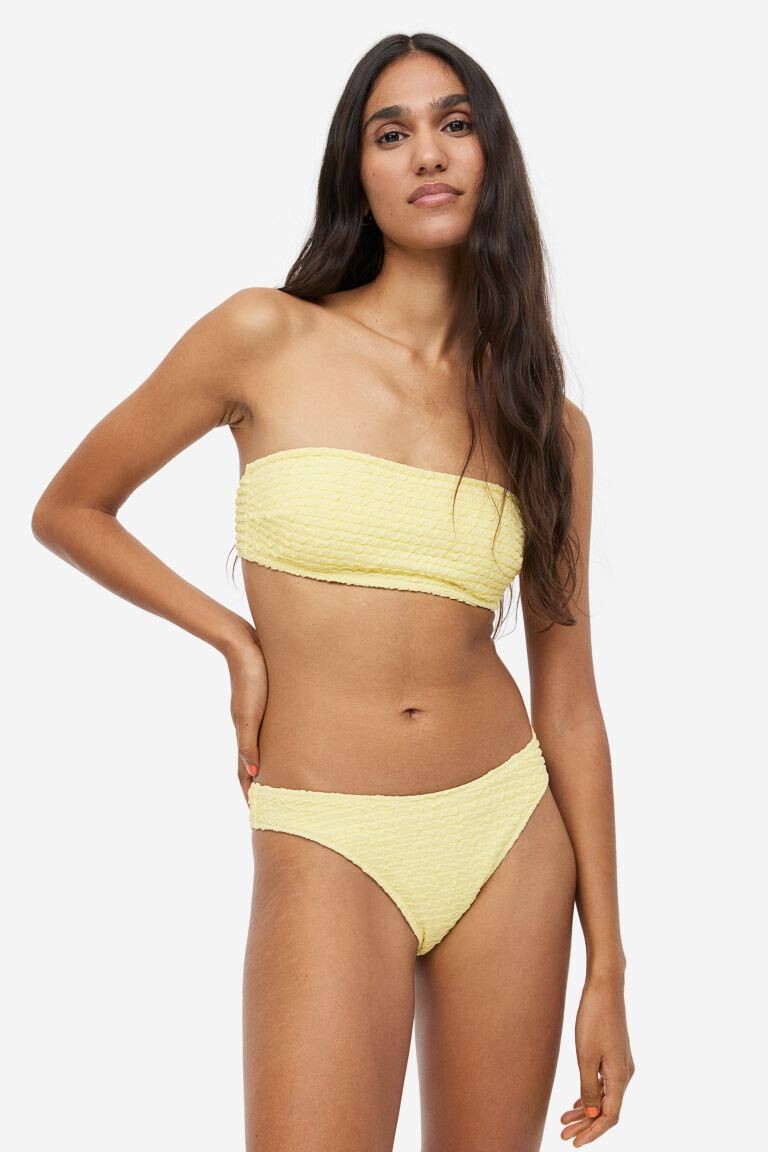 

Мягкий лиф бикини-бандо H&M, светло-желтого, Желтый