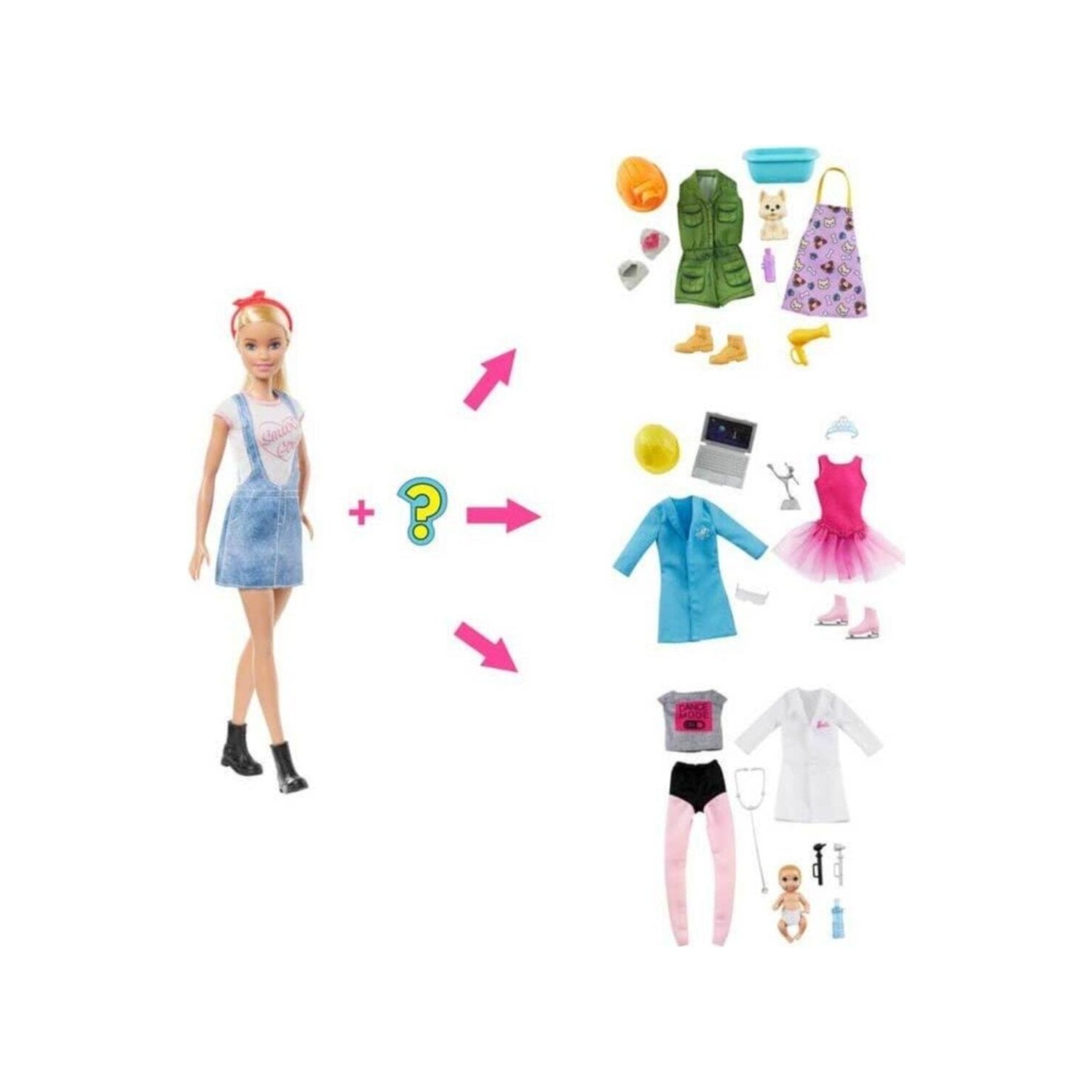 Кукла Barbie профессия-сюрприз GLH62