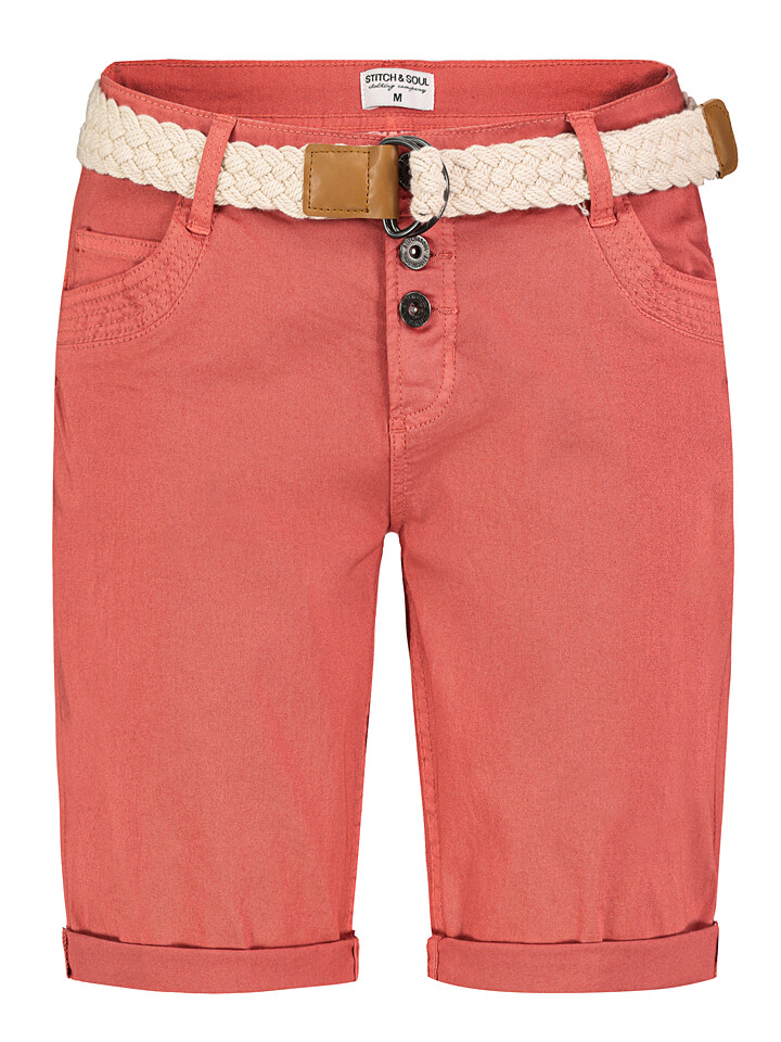 

Шорты Stitch & Soul Bermudas, коралловый