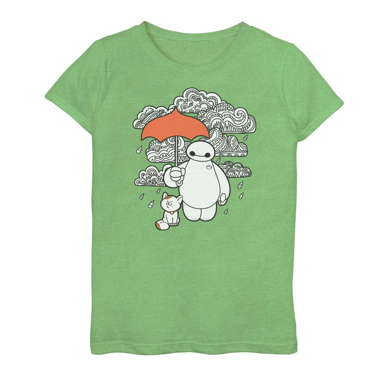 

Футболка с рисунком хны для девочек 7–16 лет Disney's Big Hero 6 Baymax Rain Cloud Licensed Character