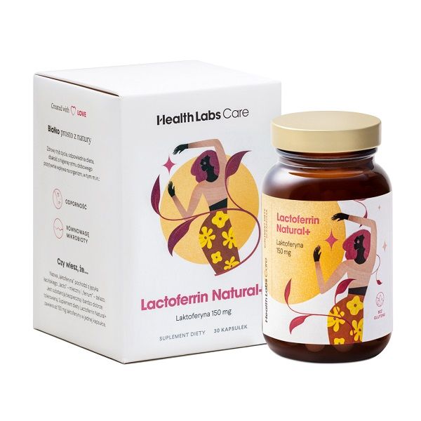 Препарат, укрепляющий иммунитет и повышающий всасывание железа Health Labs Lactoferrin Natural+, 30 шт липилок капсулы 30 шт