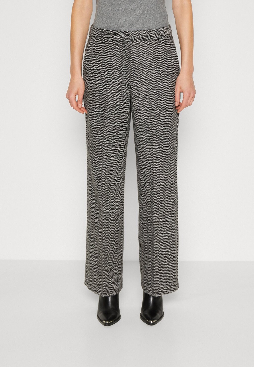 

Брюки SLFHERA WIDE PANT Selected Femme, цвет dark grey melange