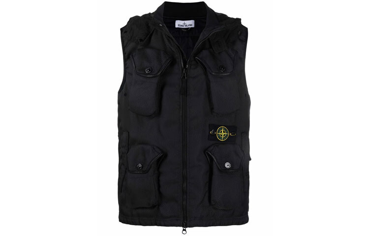 

Жилет мужской черный Stone Island, черный