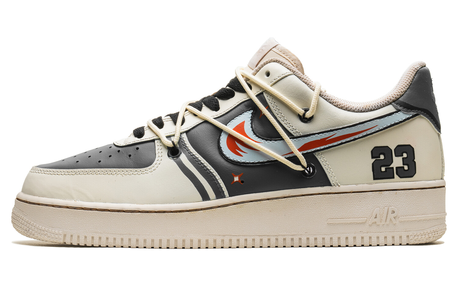 

Кроссовки Nike Air Force 1 Skateboarding Shoes Unisex Low-top Brown/black, серый