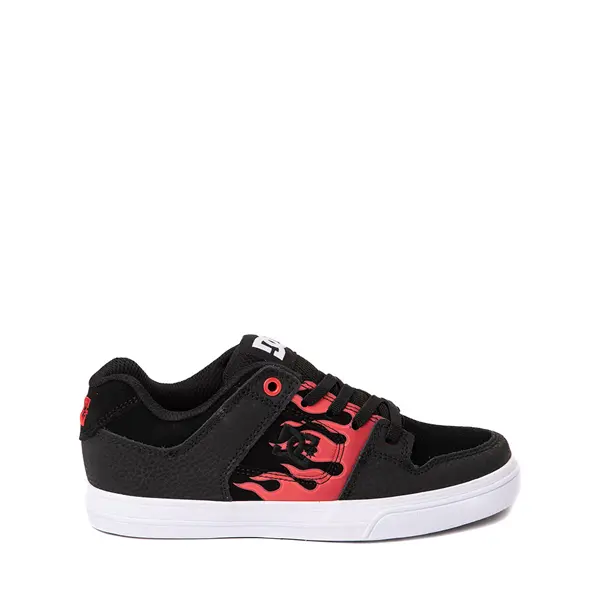 кроссовки dc shoes pure elastic серый Обувь для скейтбординга DC Pure Elastic — Little Kid/Big Kid, черный