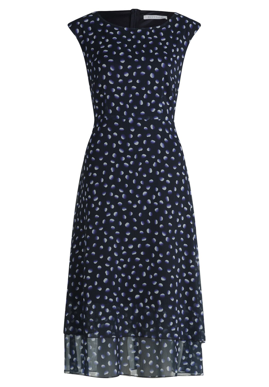

Платье BETTY & CO Midi mit Stufen, темно-синий