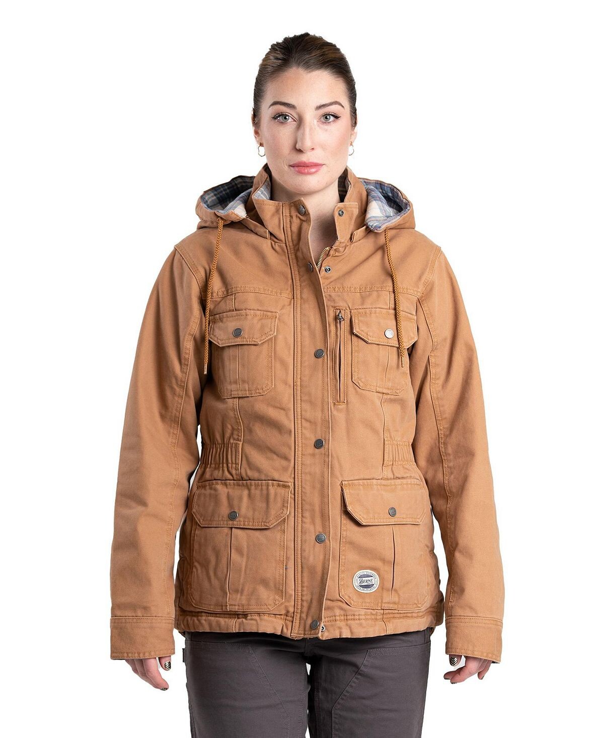 

Женское винтажное стираное пальто Duck Barn Berne