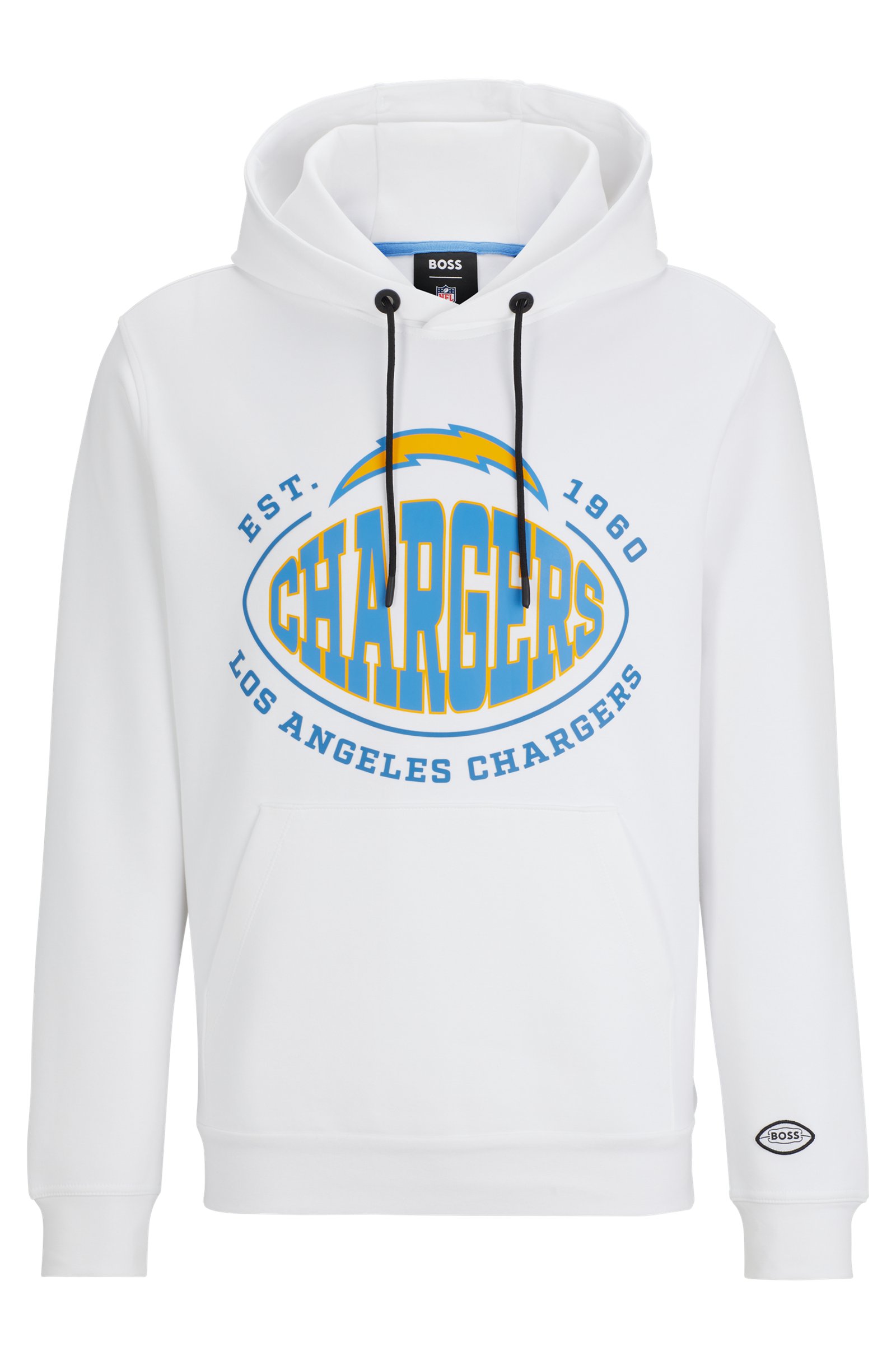 Толстовка Boss X Nfl Cotton-blend With Collaborative Branding, Chargers