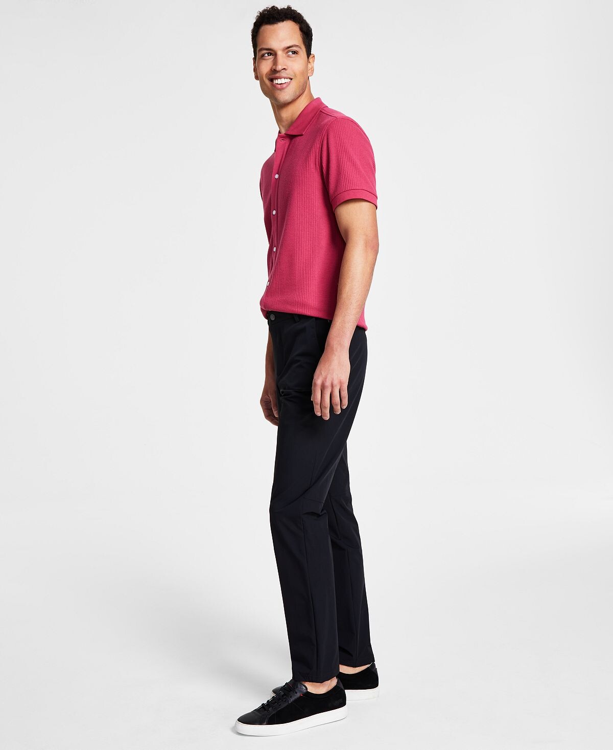 

Мужские классические брюки slim fit tech solid performance Calvin Klein, черный
