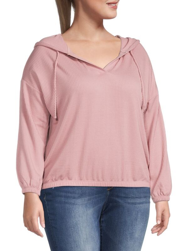 

Толстовка Workshop Plus в рубчик, willow pink