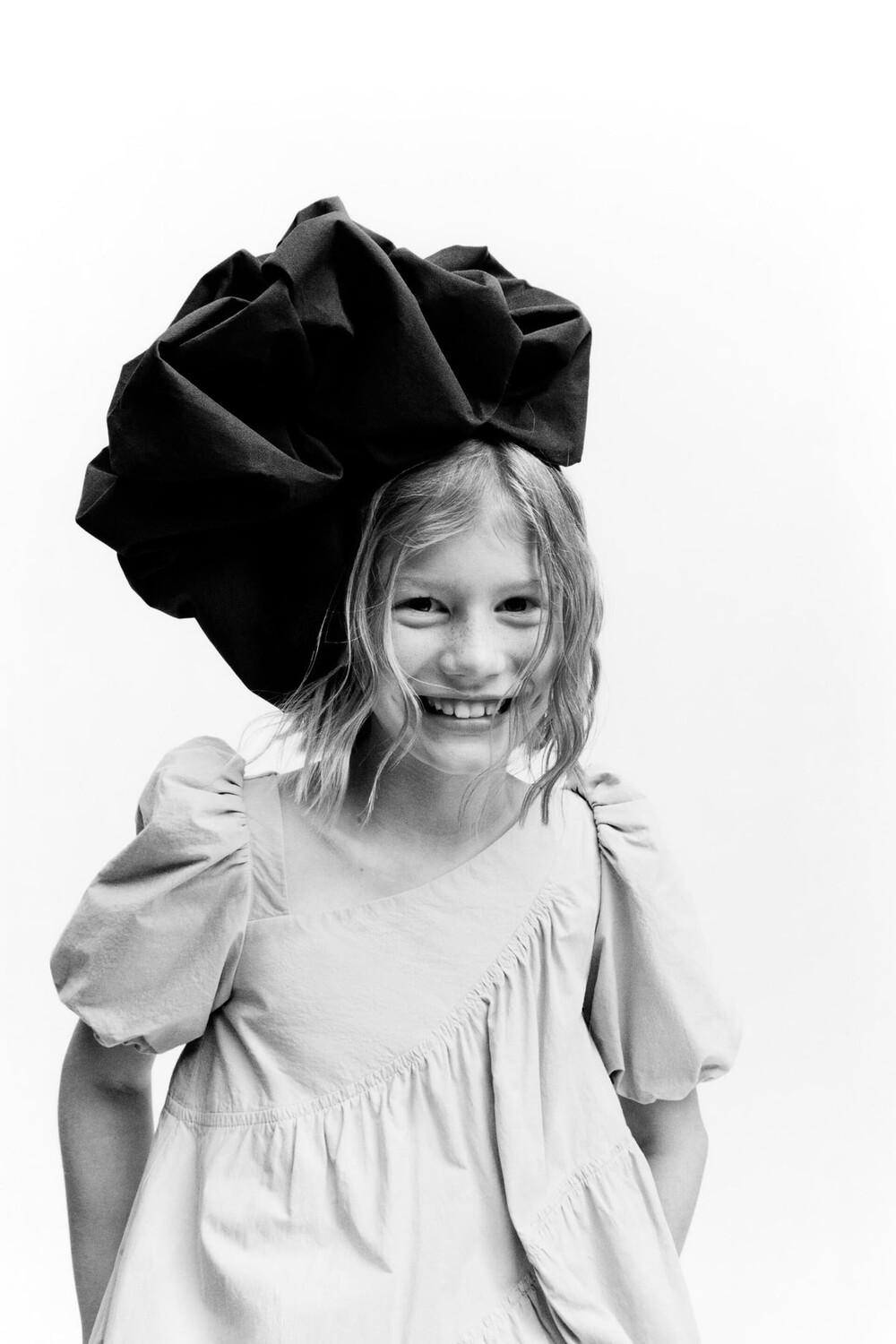 

Платье из поплина асимметричного стиля ZARA, синий