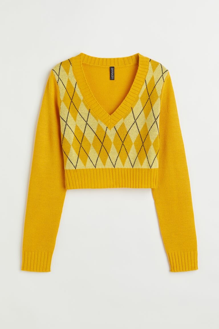 

Свитер H&M, желтый/узор