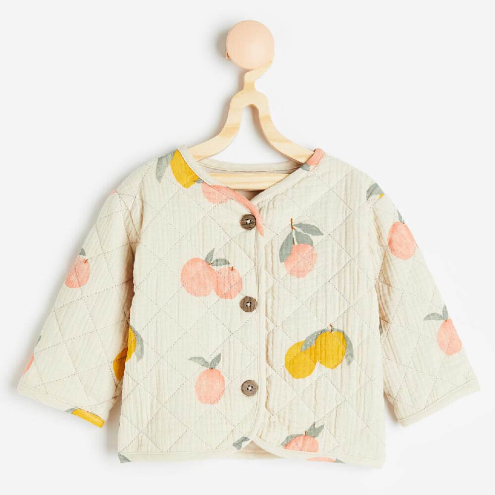 

Куртка H&M Quilted, бежевый/светло-красный