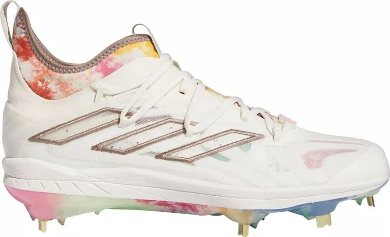 

Мужские бейсбольные бутсы Adidas adizero Afterburner 9 NWV Summer Bash металлические, белый/коричневый