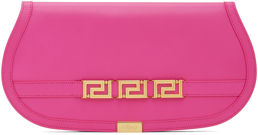 

Розовый клатч Greca Goddess Versace