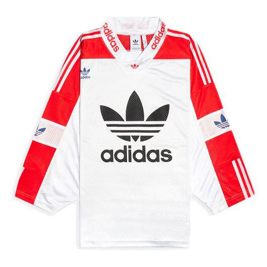 

Футболка Adidas originals Blueliner Trefoil Mesh Sleeve White Red, Белый