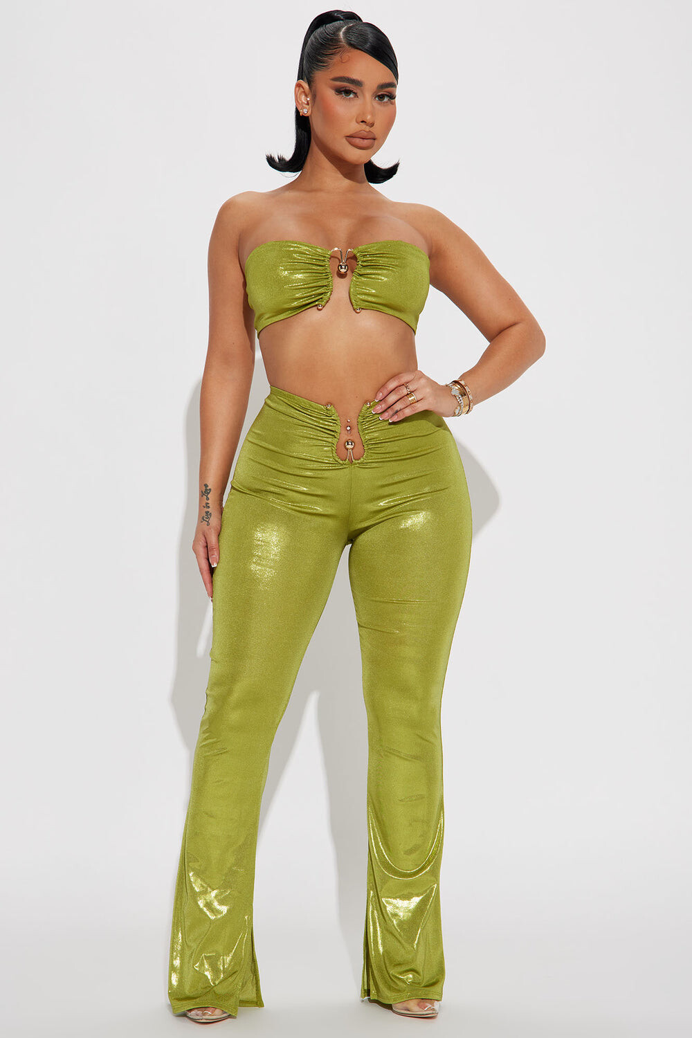 

Брюки Fashion Nova TP30060, шартрез