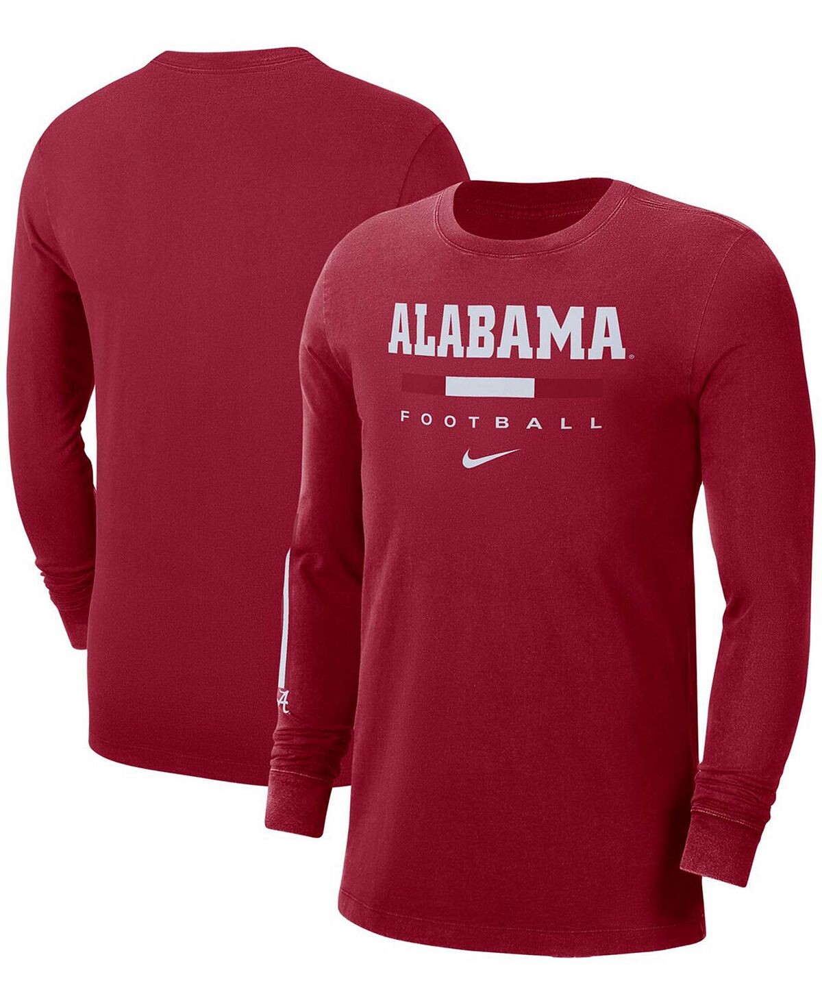 

Мужская футболка с длинным рукавом crimson alabama crimson tide word Nike