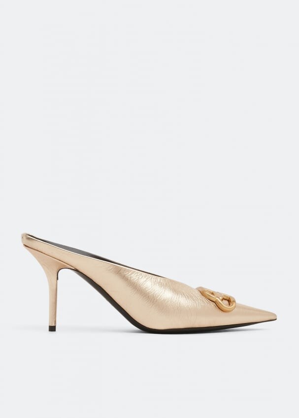 

Мюли BALENCIAGA BB Square knife mules, золотой