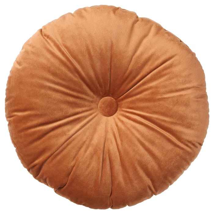 Декоративная подушка Ikea Kransborre, золотисто-коричневый бархатная подушка подушка с принтом marks