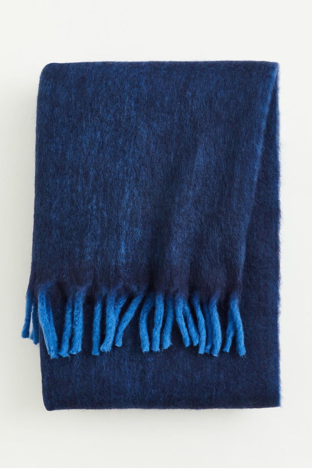 

Плед H&M Home Wool-blend, темно-синий