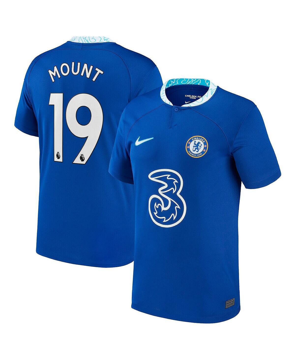 

Мужская футболка mason mount blue chelsea 2022/23 replica home jersey Nike, синий