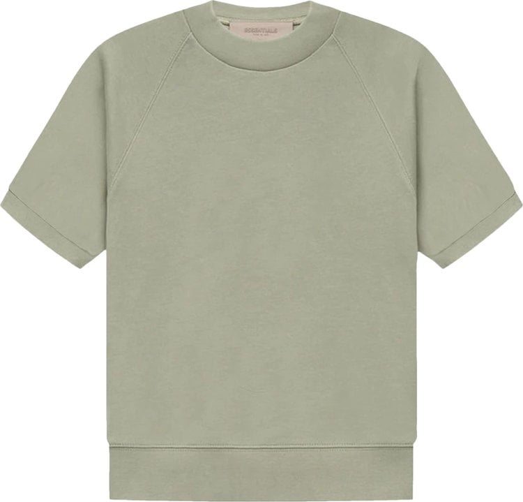 Футболка Fear of God Essentials Short-Sleeve Raglan Crewneck 'Seafoam', зеленый - фото