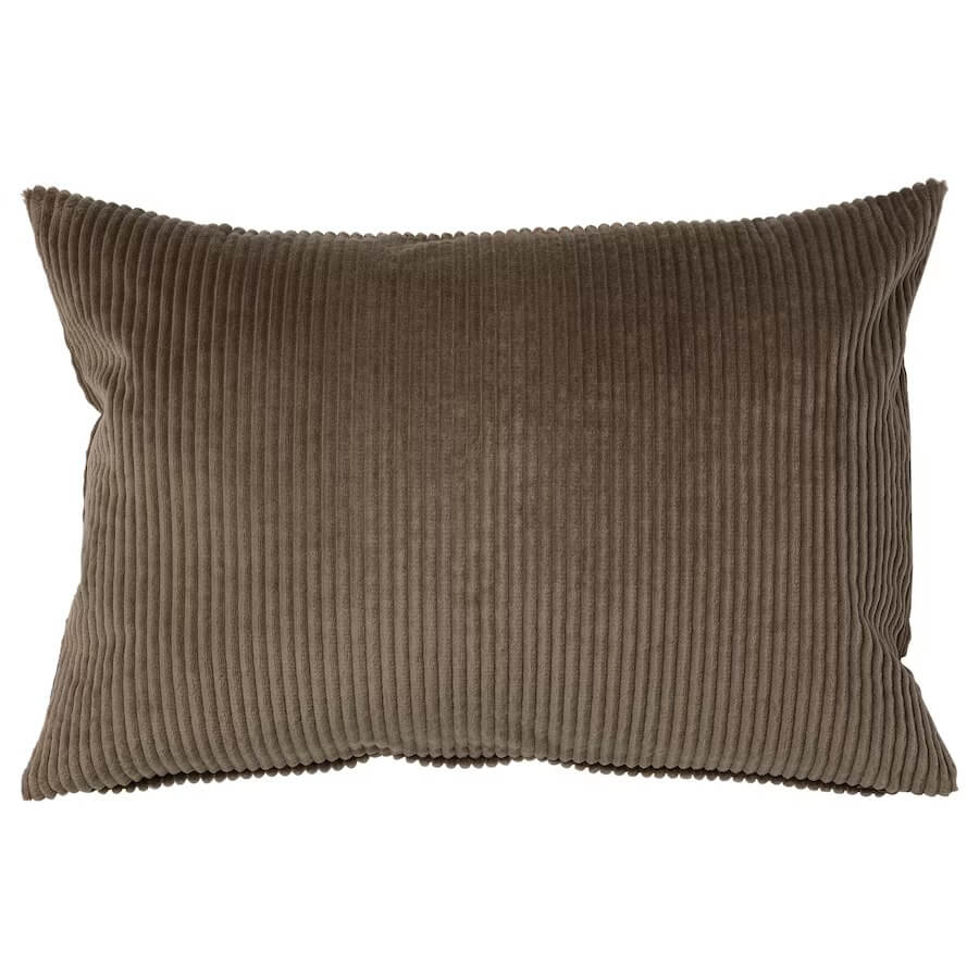 цена Чехол для подушки Ikea Asveig, 40*58 см, серо-коричневый