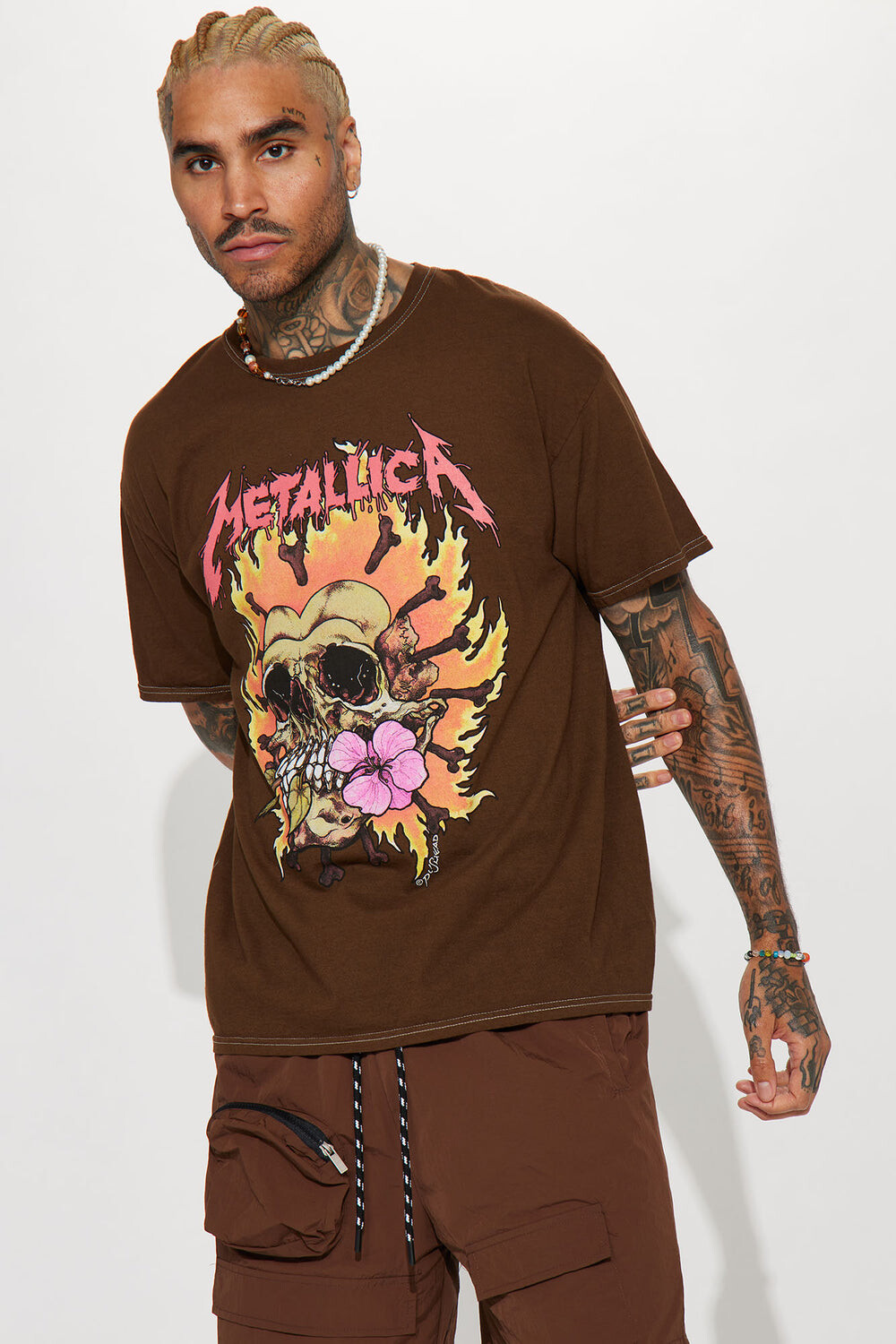 

Футболка Fashion Nova MET124485, коричневый