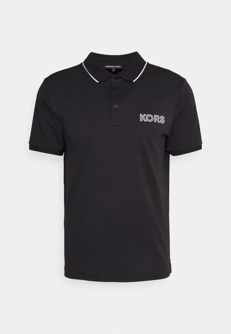 

Поло Michael Kors Chest Logo Tipped, черный