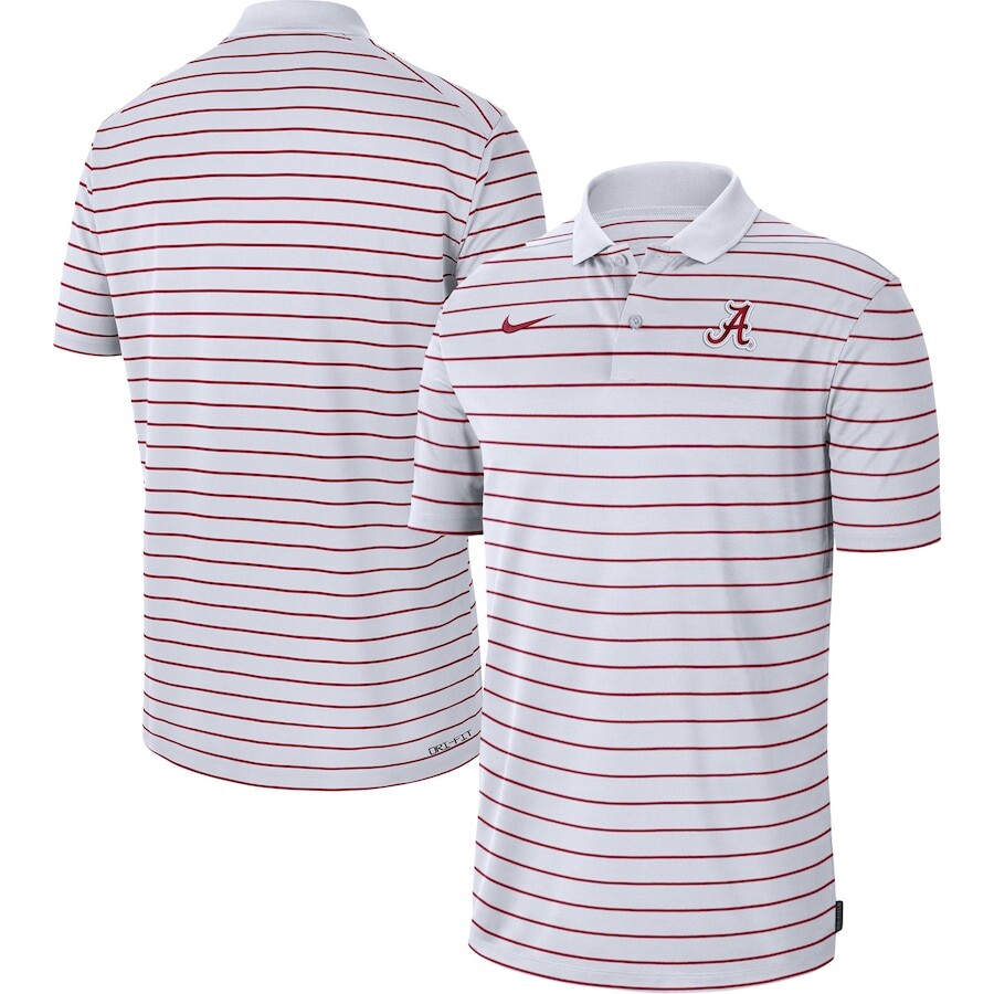 

Поло с коротким рукавом Nike Alabama Crimson Tide, белый