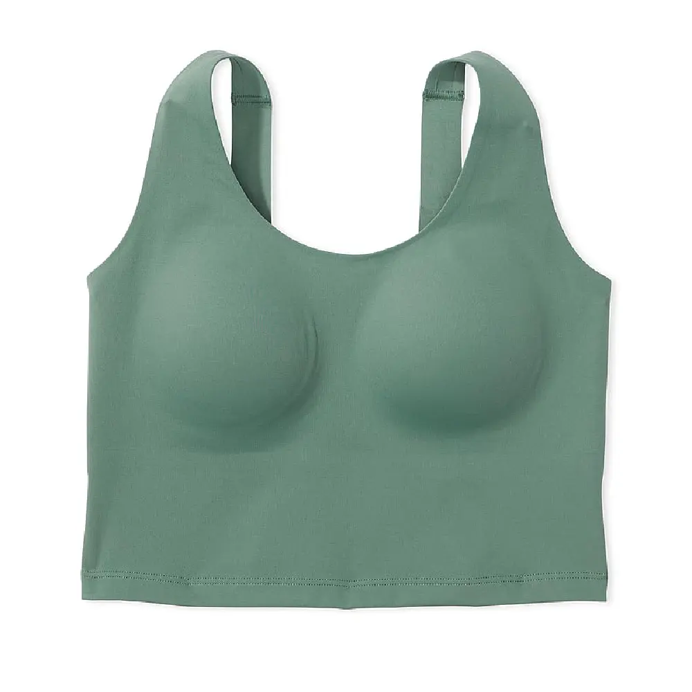 

Спортивный топ Victoria's Secret Pink Unwind Stretch Longline, зеленый