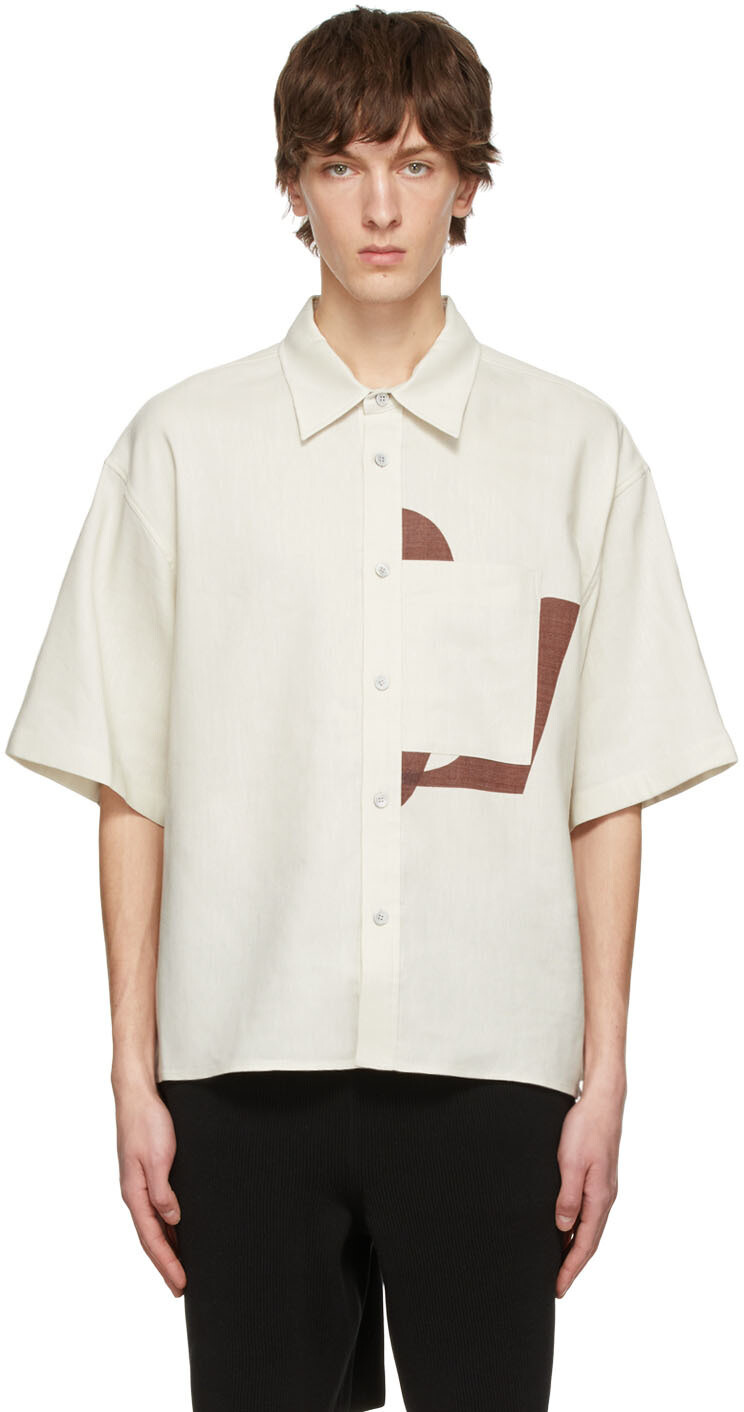 

SSENSE Эксклюзивная льняная рубашка Off-White LE17SEPTEMBRE